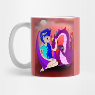 Onyx fairy and dragon friend Mug